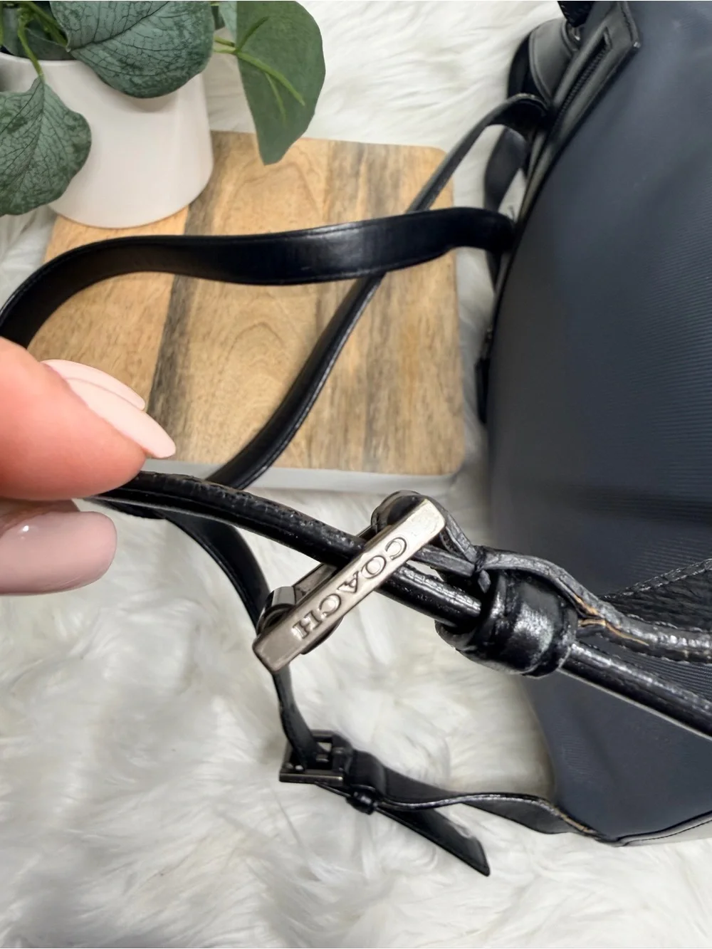 Vintage - Coach Mercer Grey Nylon Backpack